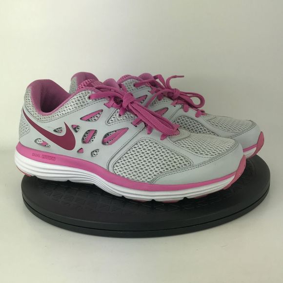 Nike Dual Fusion Lite Run Gray/Pink Running Shoes 599560-007 Women's Size 10 - Picture 3 of 12